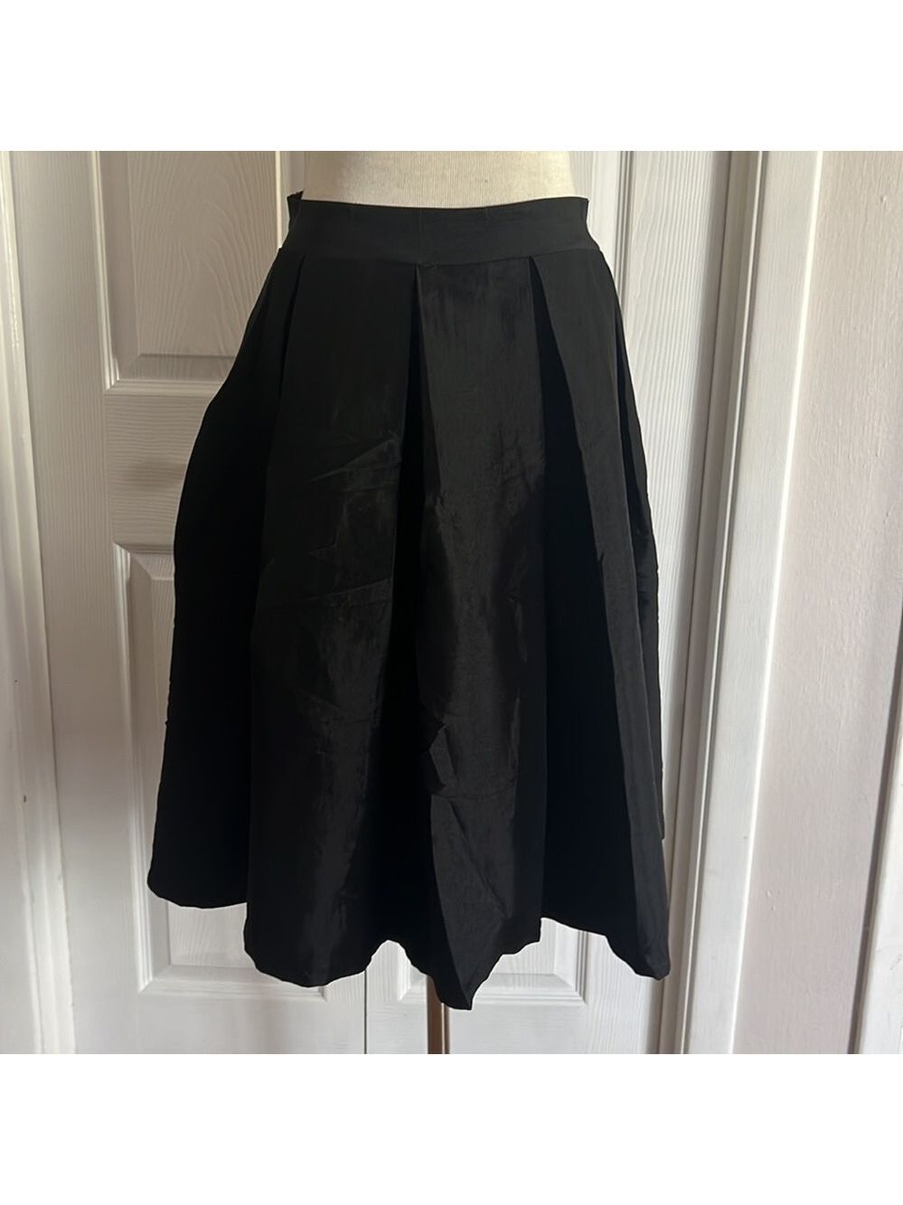 Stylish Black A-Line Skirt